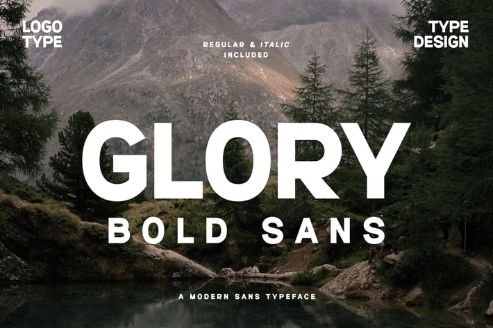 Glory Bold Sans Font Typeface