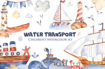 Watercolor Water Transport