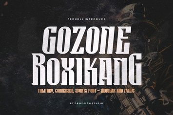 Gozone Roxikang - Tall & Military Font