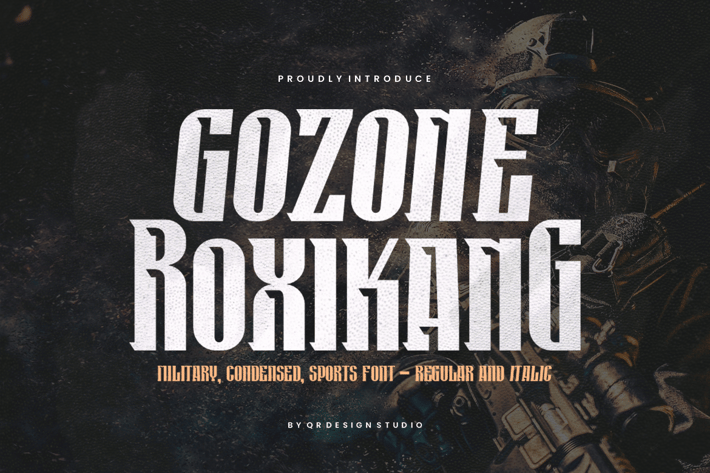 Gozone Roxikang - Tall & Military Font