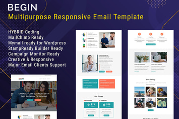 Begin - Responsive Email Template