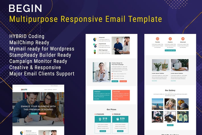 Begin - Responsive Email Template