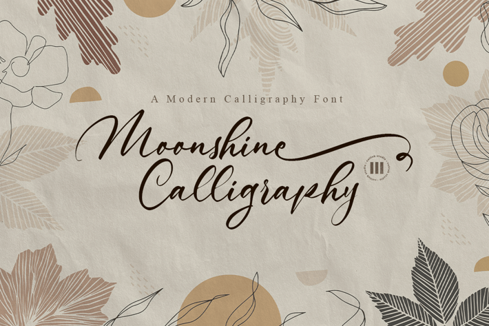 Moonshine - A Modern Calligraphy Font