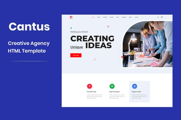 Cantus - One Page Agency HTML Template 