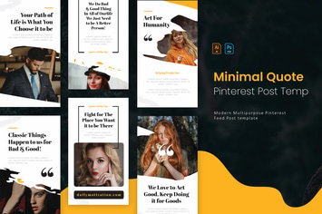 Minimal Quotes | Pinterest Post Template