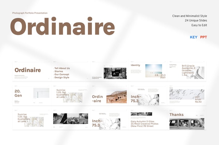 Ordinaire - Photograph Portfolio Presentation