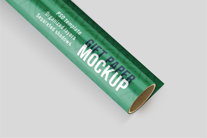 Gift Wrapping Paper Mockup