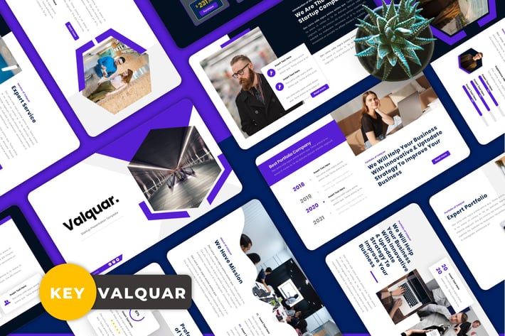Valquar - Startup Keynote Templates