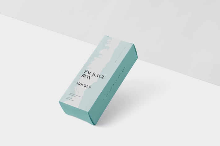 Package Box Mock-Up - High Rectangle Shape