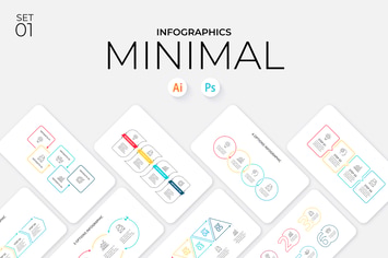 Minimal Infographics Set 01