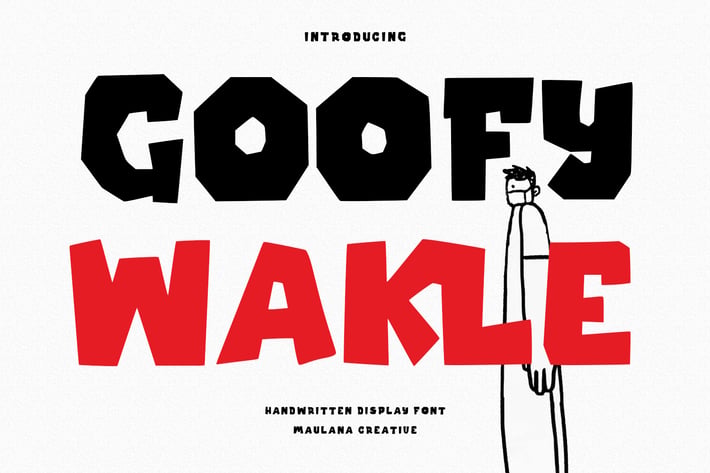 Goffy Wakle Handwritten Display Font