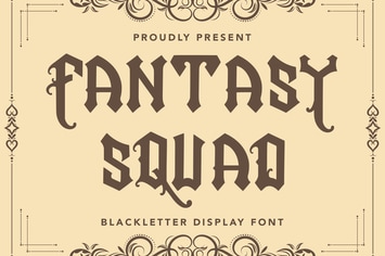 FantasySquad - Blackletter Display Font