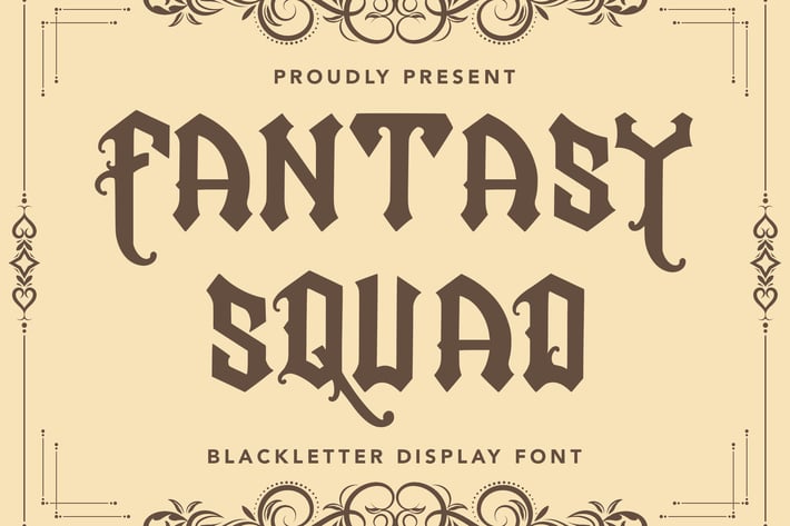 FantasySquad - Blackletter Display Font