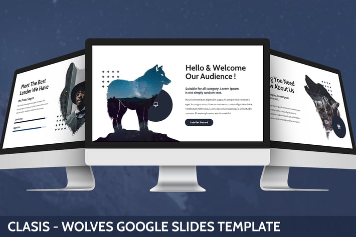 Clasis - Wolves Google Slides Template