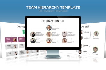 Team Hierarchy for Powerpoint Presentation