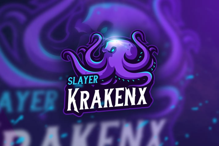 KrakenX Slayer - Mascot & Esport Logo