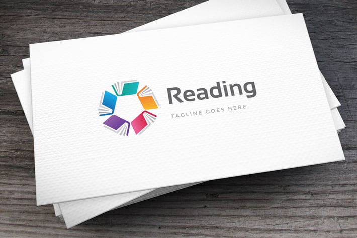 Reading Club Logo Template