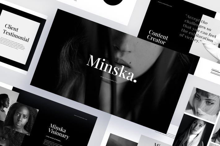 Minska - B&W Photography Powerpoint Template