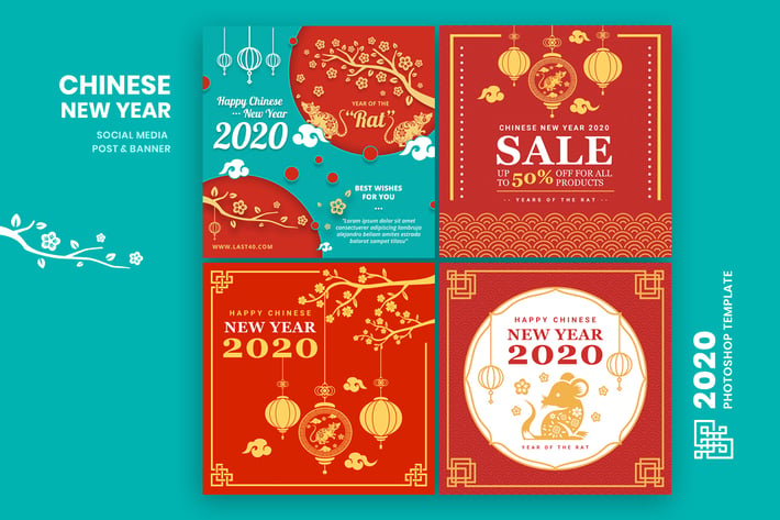 Chinese New Year Social Media Post Template