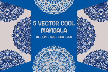 5 Vector Cool Mandala