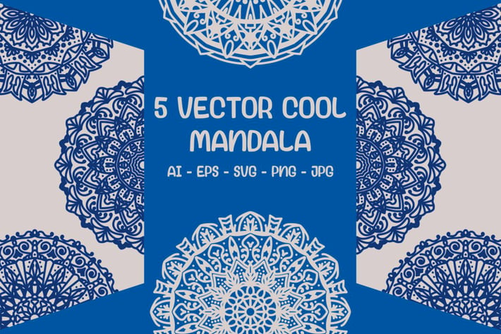 5 Vector Cool Mandala