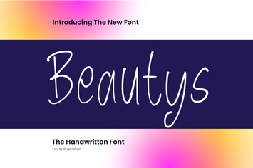 Beautys - The Handwritten Font