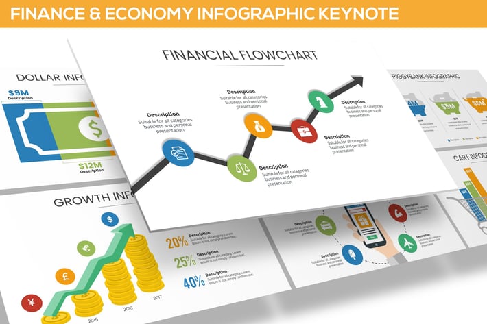 Finance & Economy Infographic for Keynote