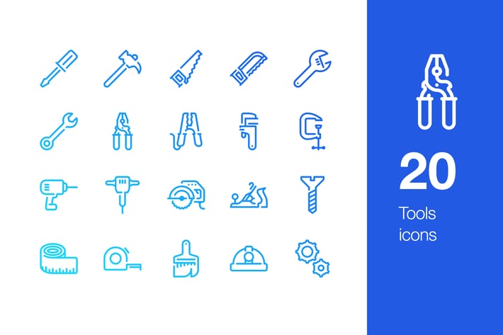20 Tools icons