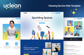 Cleaning Service Website Template - Uclean