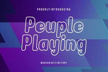 Peuple Playing Modern Out Line
