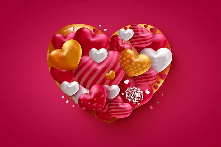  Valentines day vector background