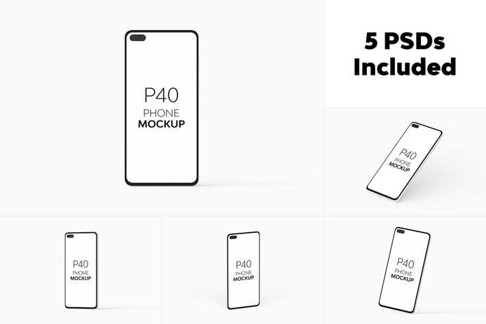 P40 Phone Mockup Set