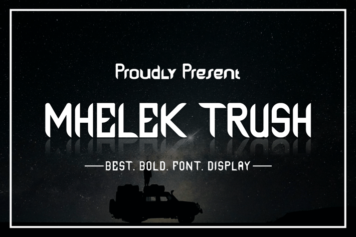 MHELEK TRUSH FONT