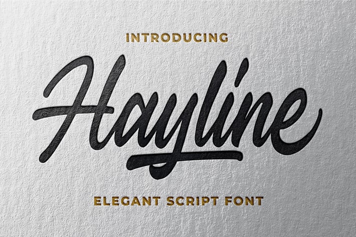Hayline - Elegant Script Font