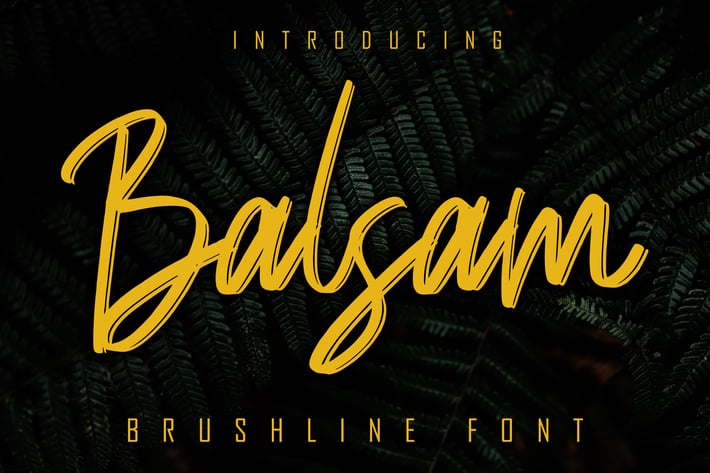 Balsam Brushline Font
