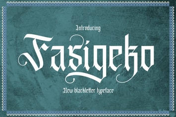 Fasigeko - Blackletter Font
