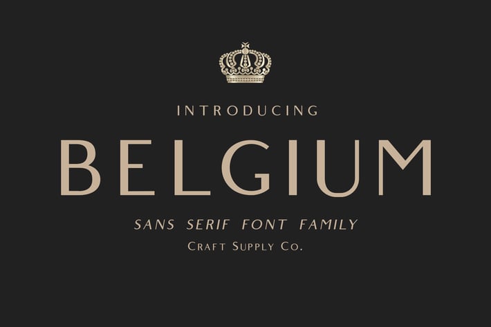 Belgium Font Family