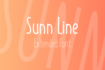 SUNN Line Extended Font