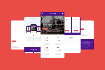 Cleanest – Mobile Template