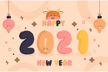 2021 New Year Background Design