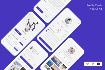Profile Cards App UI Kit