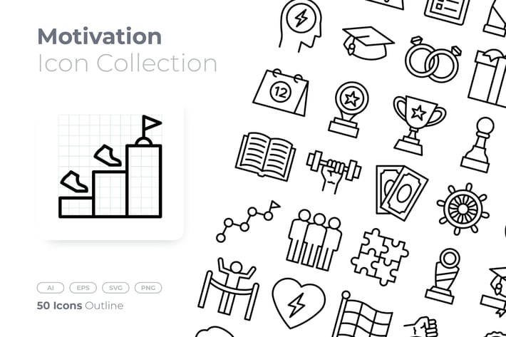 Motivation Outline Icon
