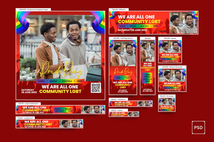 Pride Day Banners Ad