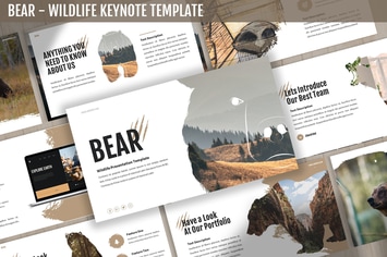 Bear - Wildlife Keynote Template