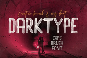 Dark Type Brush & SVG Font