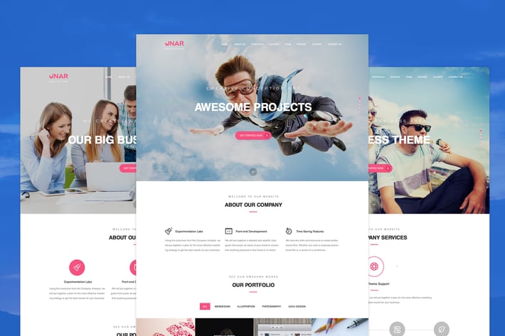 Unar - Multi-Purpose PSD Template