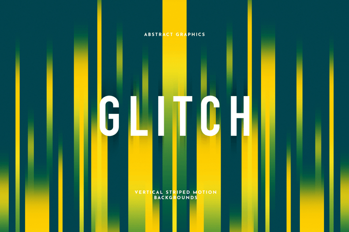 Striped Glitch Background