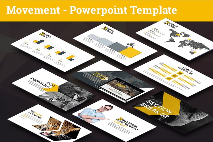 Movement - Swiss Powerpoint Template