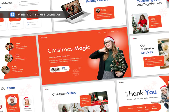 Winter And Christmas Theme Keynote