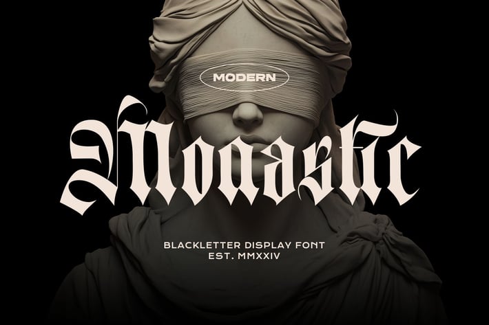 Monastic - Vintage Gothic Font
